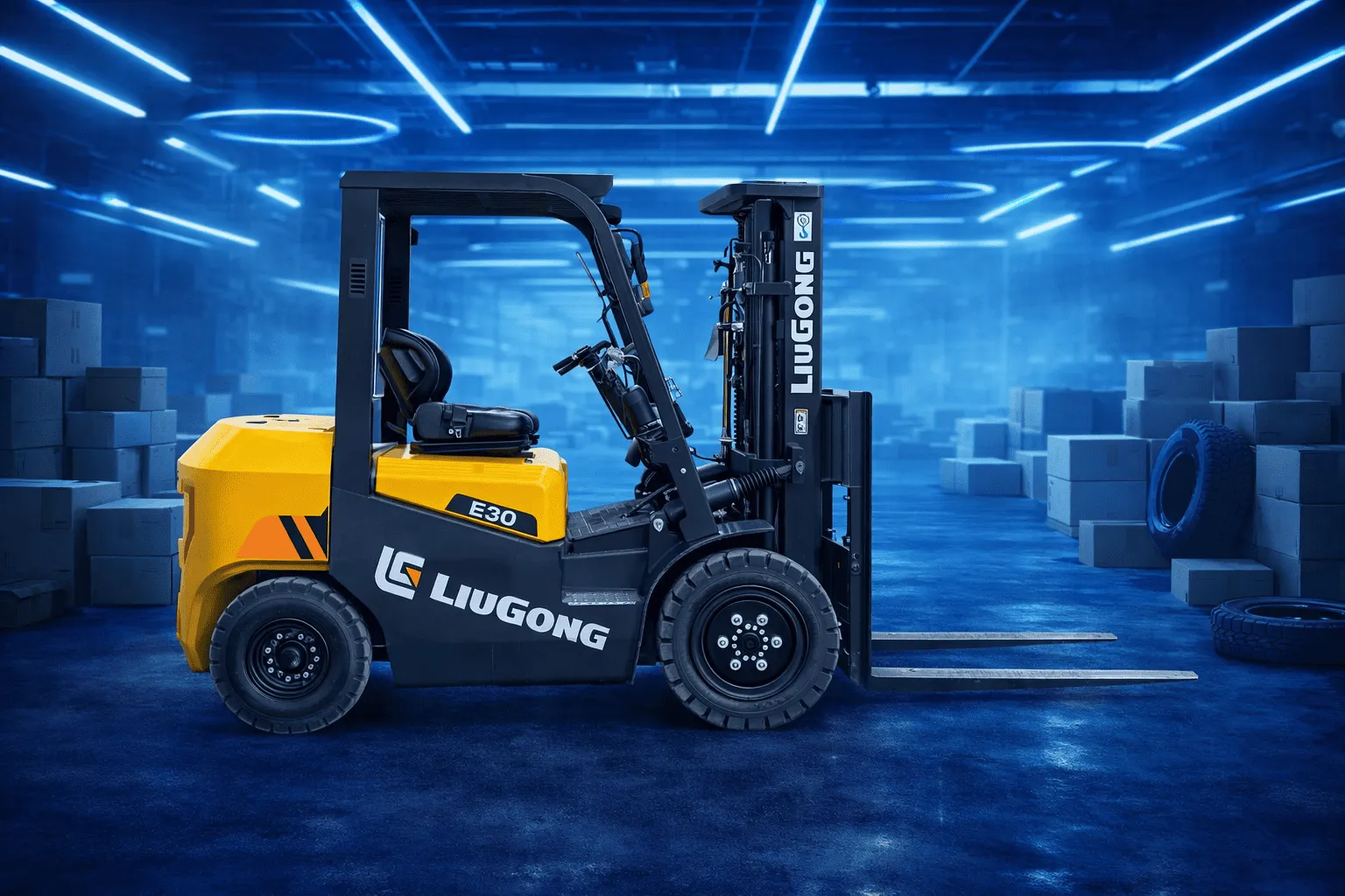 Дизельные вилочные погрузчики LiuGong серии Е