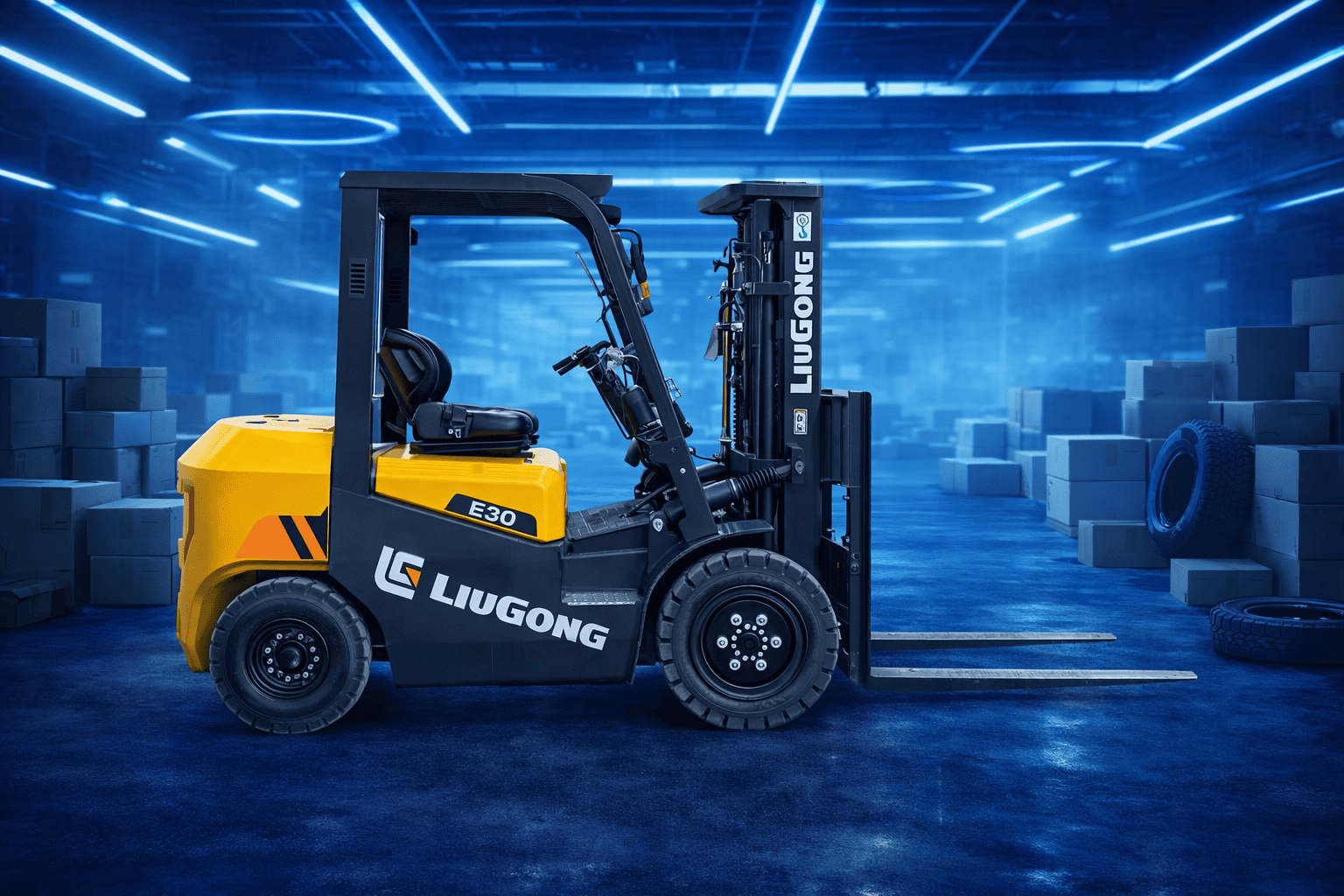 Дизельные вилочные погрузчики LiuGong серии Е