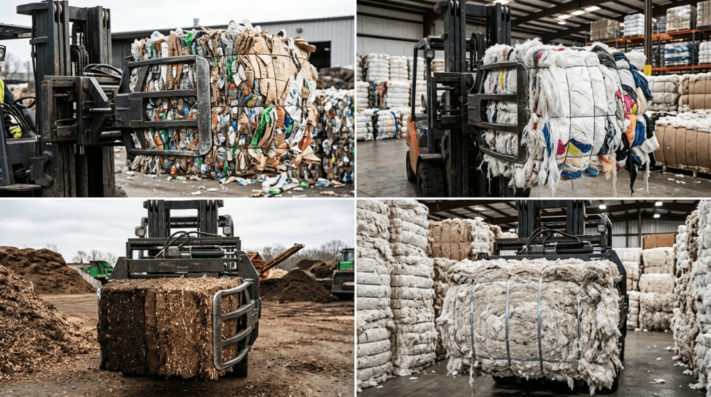 Применение киповых захватов от Актио Рус для вилочных погрузчиков