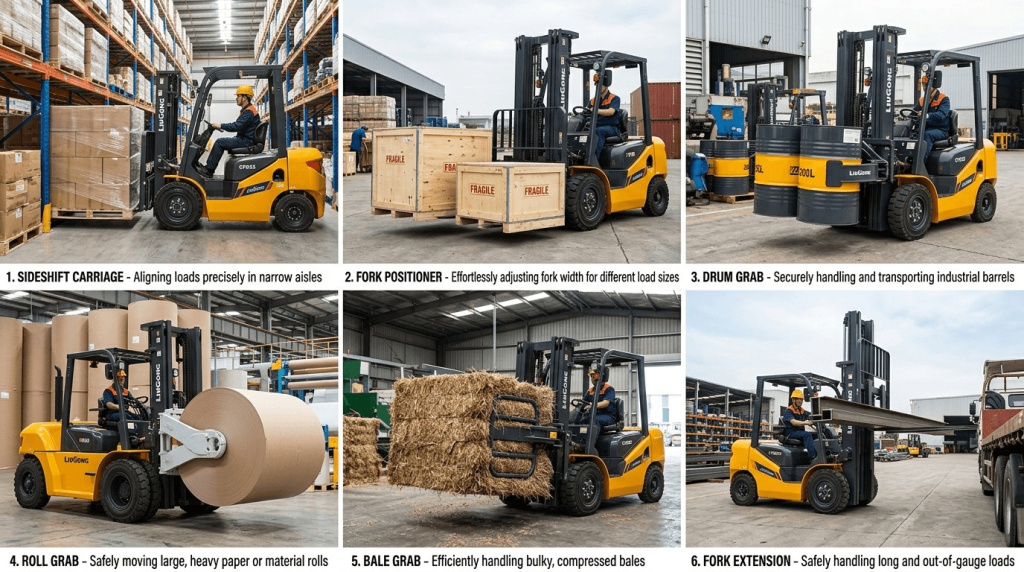 Навесное оборудование для вилочных погрузчиков LiuGong купить в Актио Рус