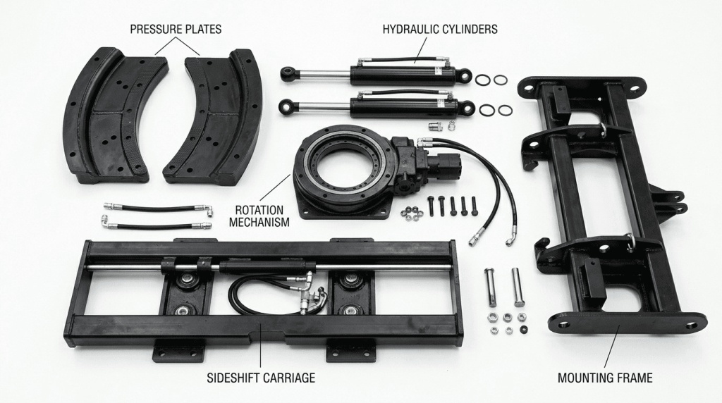 Составные части кипового захвата