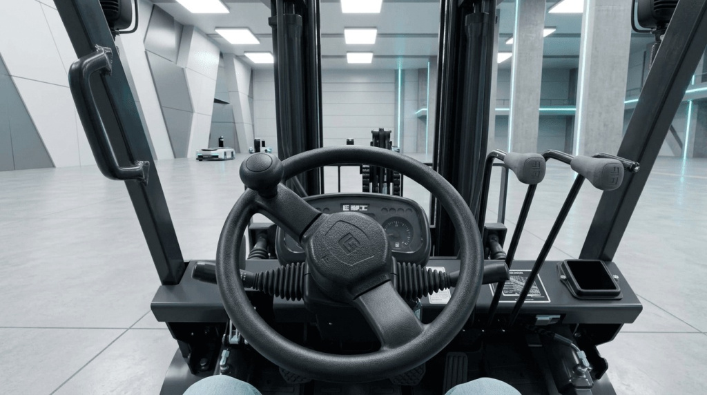 Кабина дизельного вилочного погрузчика LiuGong CPCD25E новой серии Е (2,5 тонны)