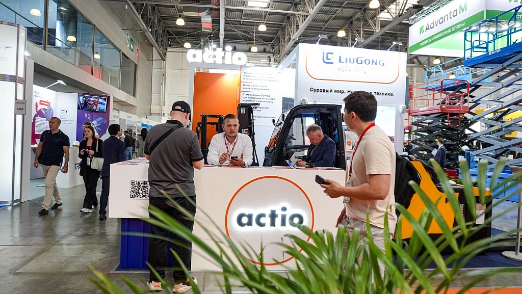 "Актио Рус" с техникой LiuGong на выставке Logistika Expo 2024